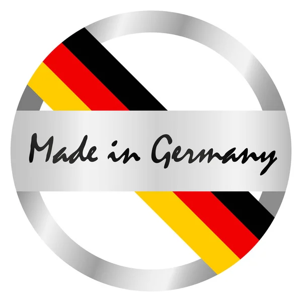 Σφραγίδα Ποιότητας Κατασκευασμένη Στη Γερμανία — Φωτογραφία Αρχείου