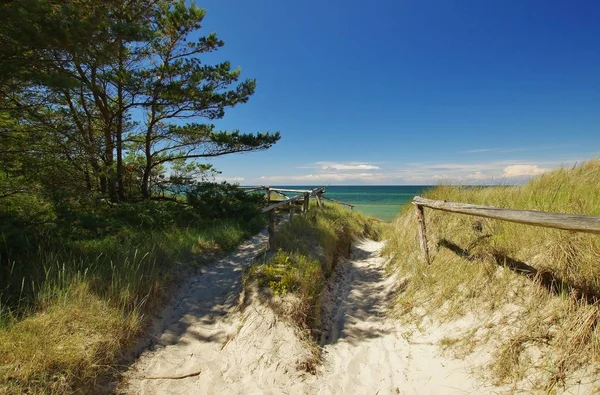 Strandüberquerung Nordwestufer Rüge Nordwesten — Stockfoto