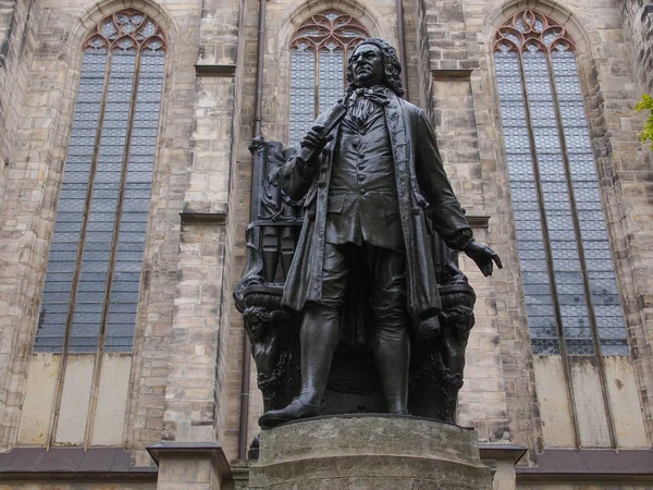 Neues Bach Denkmal Significa Novo Monumento Bach Fica Desde 1908 — Fotografia de Stock
