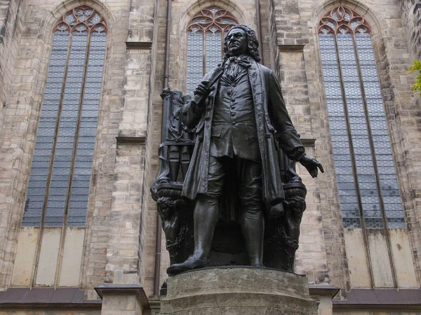 Neues Bach Denkmal Jelentése Bach Emlékmű Áll 1908 Óta Szemben — Stock Fotó