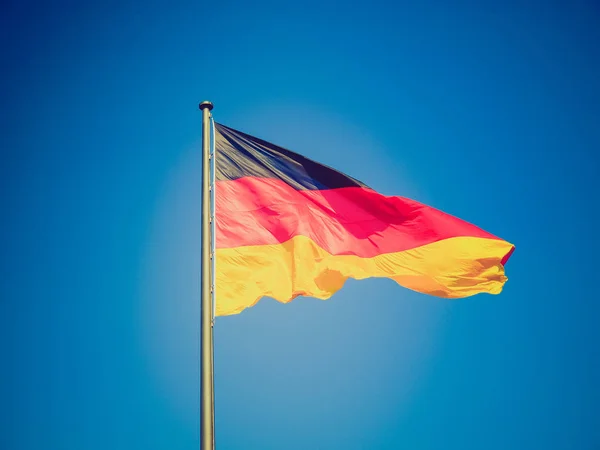 Vintage Retro Looking National German Flag Germany — Foto de Stock