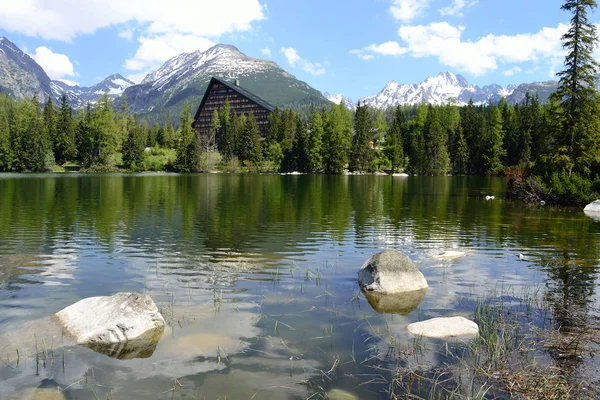 Lago Montanhas Tatra Eslováquia — Fotografia de Stock