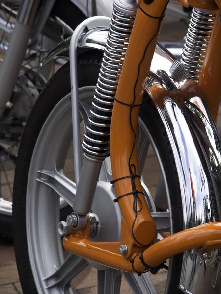 Detail Motocyklového Motoru — Stock fotografie