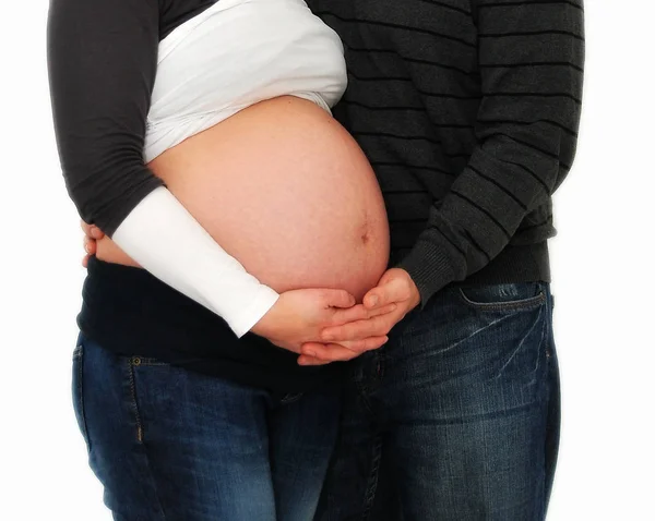 Těhotná Žena Zastřelena Mateřství Koncept — Stock fotografie