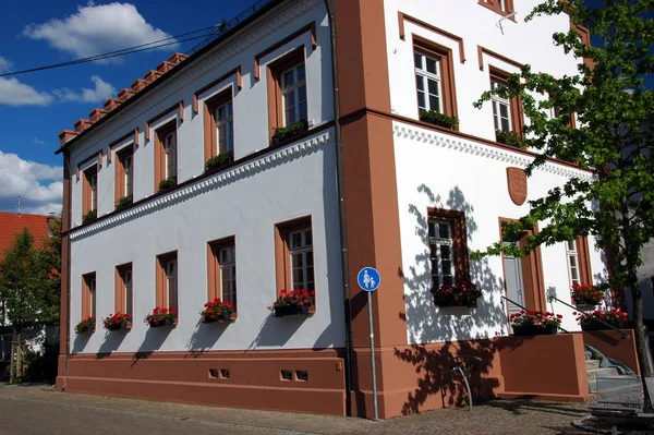 Altes Rathaus Hagenbach Pfalz — Stockfoto