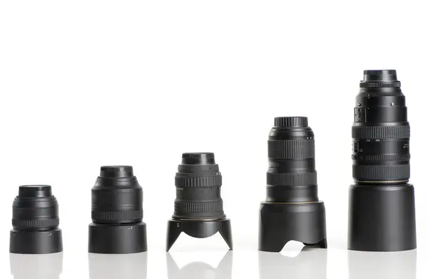 Lens Witte Achtergrond — Stockfoto