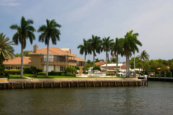 Inmobiliario House Villa Pier River Rich Wealth Luxury Fort Lauderdale — Foto de Stock