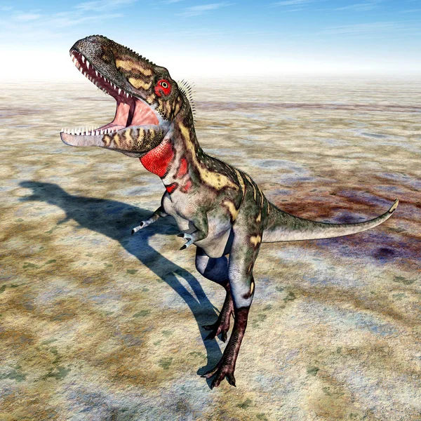 Počítač Generované Ilustrace Dinosaury Nanotyrannus — Stock fotografie