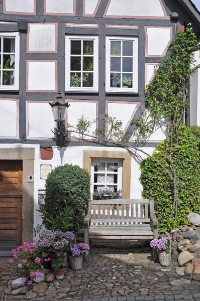 House Herrnstein Windows Bench Half Timbered Half Timbered House Hooter — 图库照片