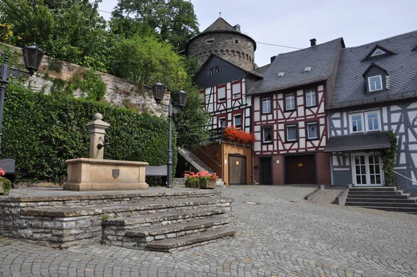 Rodesplatz Con Schinderhannesturm Herrnstein — Foto de Stock