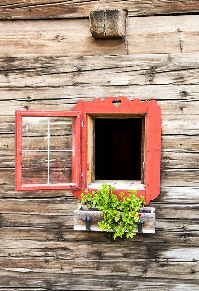 Ventanas Madera Antigua Casa — Foto de Stock