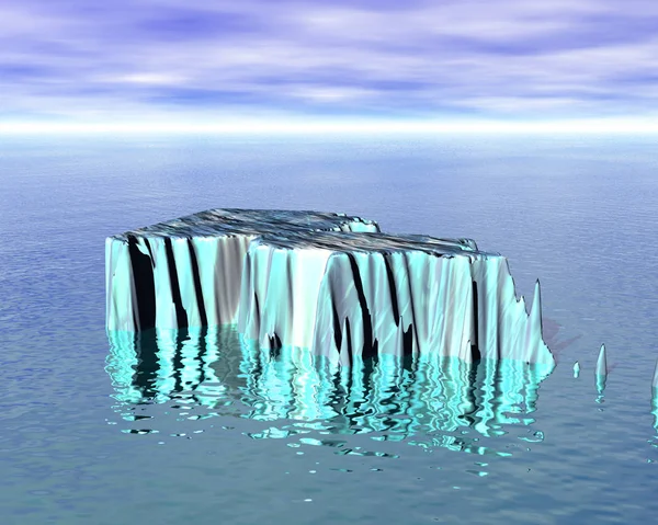 Iceberg Ghiaccio Congelato Inverno Neve — Foto Stock