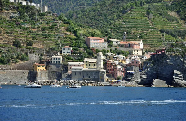 Vernazza Cinque Terre Italy Liguria Coast Ligurian Coast Village National — Stok fotoğraf