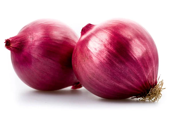 Sliced U200B U200Bred Onion White Ground — Foto Stock