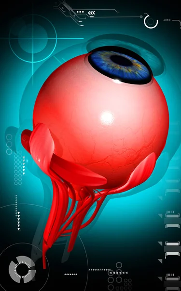 Цифрова Ілюстрація Очей Кольоровому Фоні — стокове фото