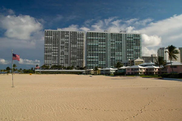 Strand Appartementen Ontwikkeling Contrast Fort Lauderdale Woonwijk Woonwijk Woonwijk Gemeenschap — Stockfoto