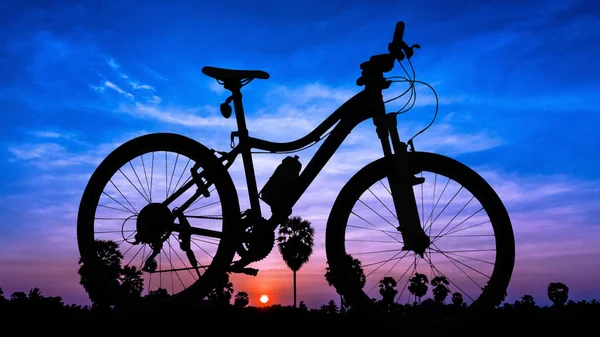 Bicycle Twilight Time Thailand Asia — Stock Photo, Image