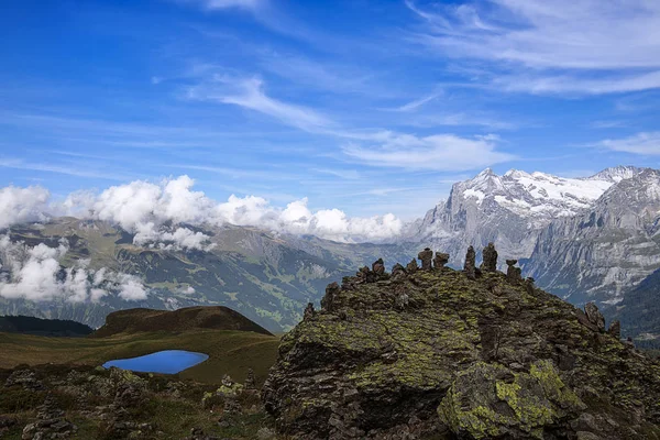 Vista Panorâmica Paisagem Majestosa Dos Alpes — Fotografia de Stock