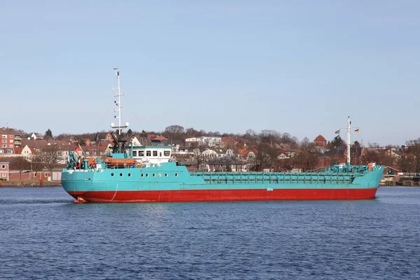 Barco Carga Canal Kiel — Foto de Stock