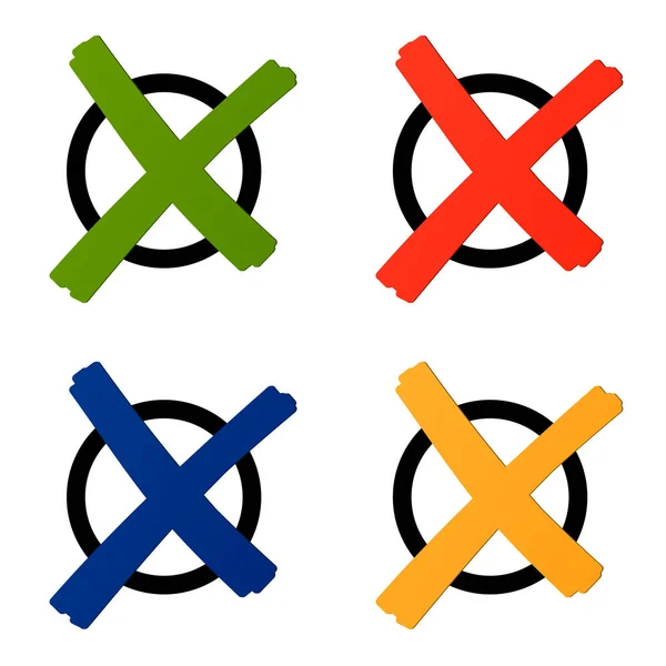 Kolorowy Przycisk Internetowy Lub Szablon Ikony — Zdjęcie stockowe