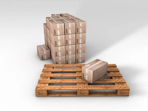 Stack Bricks Wooden Cubes Isolated White Background — Stock Photo, Image