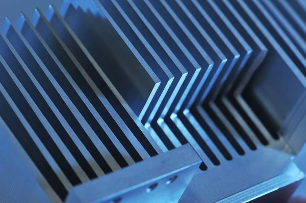 Abstract Detail Receiving Cnc Machined Aluminum Heatsink — Stok fotoğraf