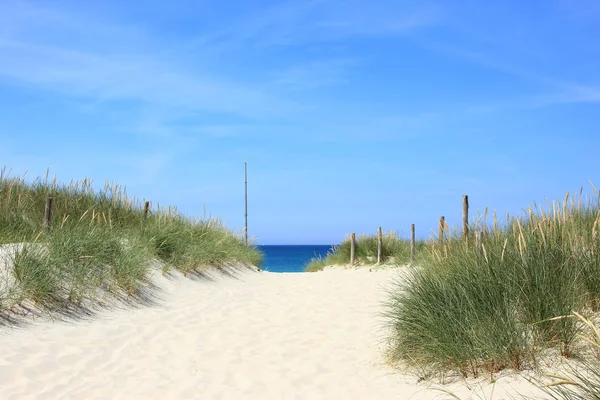 Sandstrand Tronoen Finistere Bretagne Frankreich — Stockfoto