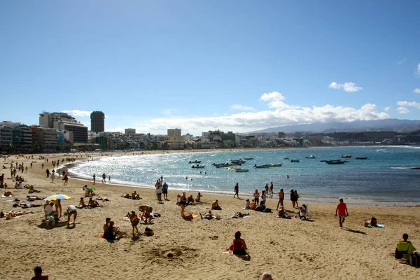 Strandblick Kurz Vor Weihnachten Auf Gran Canaria — Stockfoto