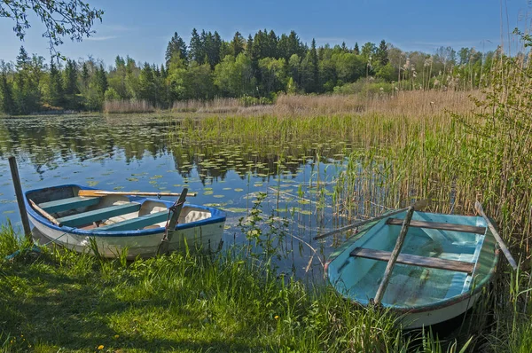 Vista Panorâmica Paisagem Lago — Fotografia de Stock