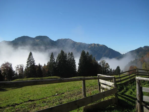 Nebbia Montagna — Foto Stock