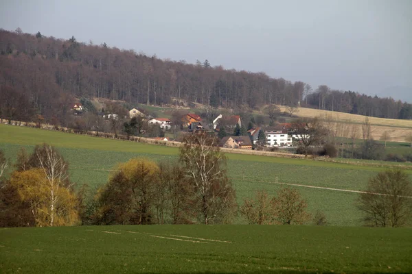 Overlooking Village Reine — Stock Photo, Image