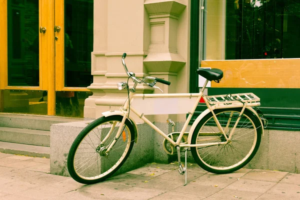 Klasyczny Rower Miejski Retro Sztokholmie Szwecja — Zdjęcie stockowe