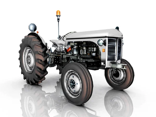 Ilustración Generada Por Ordenador Con Tractor —  Fotos de Stock