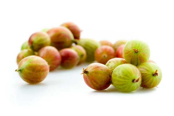 Gooseberries Isolated White Background Royalty Free Stock Images