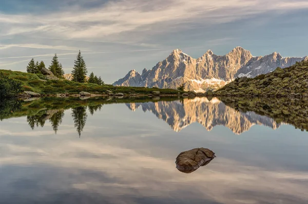 Vista Panorâmica Bela Paisagem Alpes — Fotografia de Stock