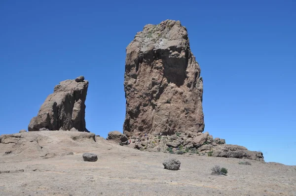 Roque Rana Roque Nublo Montagne Montagne Gran Canaria Paysage Canaris — Photo