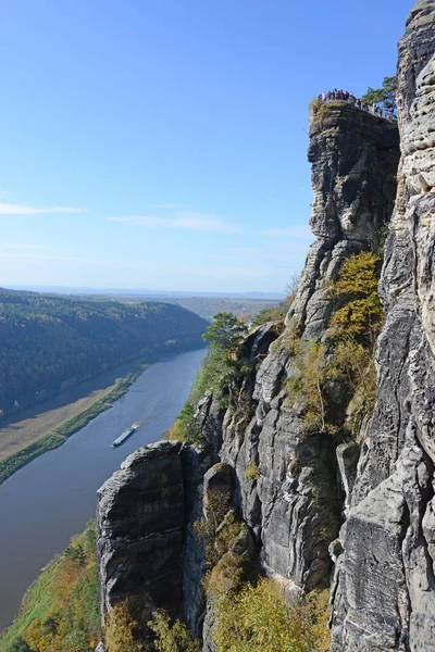 Bastion Bastion Rocks Same Elbe Valley River Cliff Climbing Rocks — Stock Photo, Image
