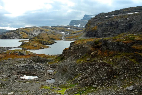 Norwegia Tle Krajobrazu — Zdjęcie stockowe