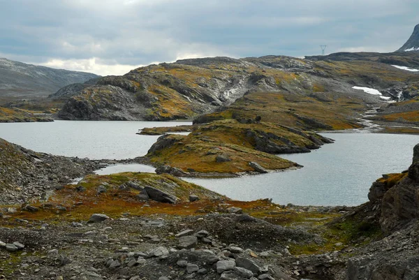 Norwegia Tle Krajobrazu — Zdjęcie stockowe