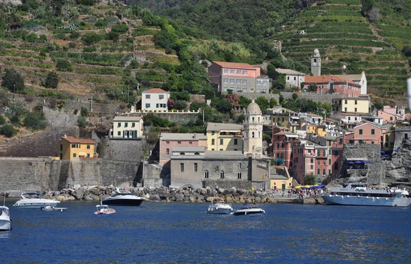 Vernaza Cinque Terre Italien Ligurien Küste Ligurische Küste Dorf Nationalpark — Stockfoto