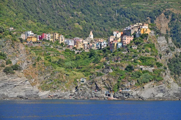 Corniglia Cinque Terre Italien Ligurien Küste Ligurische Küste Dorf Nationalpark — Stockfoto