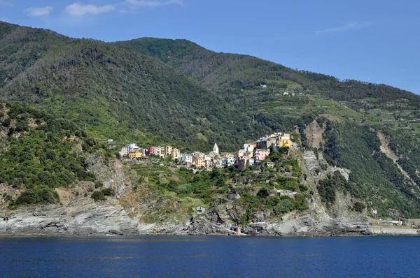 Corniglia Cinque Terre Fely Liguria Coast Ligurian Coast Village National — стоковое фото