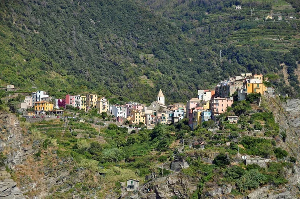 Corniglia Cinque Terre Italia Liguria Costa Costa Liguriana Aldeia Parque — Fotografia de Stock