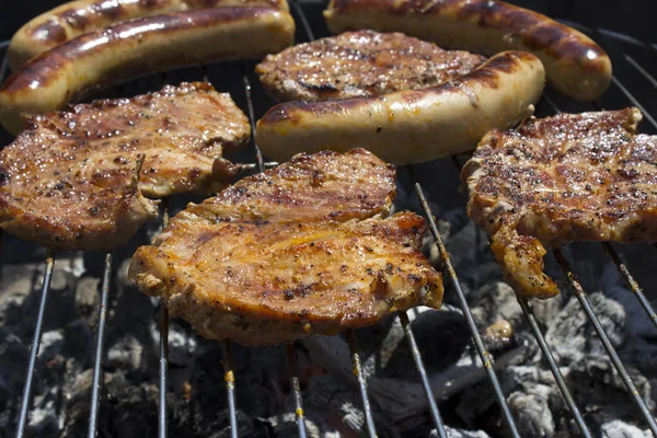 Closeup View Tasty Yummy Meat — Stock Photo, Image