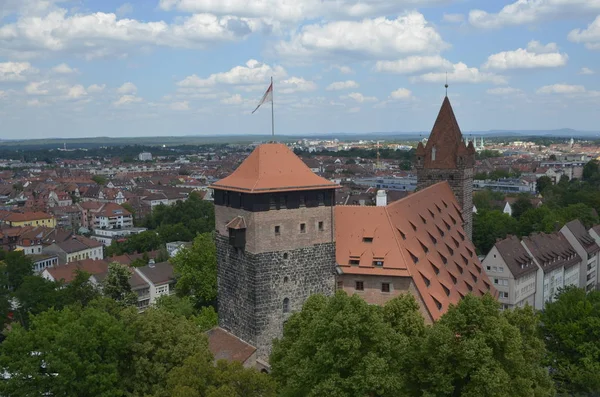 Blick Von Der Kaiserburg Nürnberg — Stockfoto