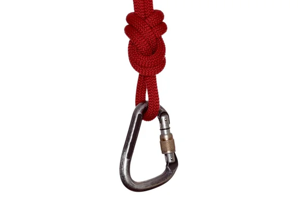 赤いロープとフック — ストック写真