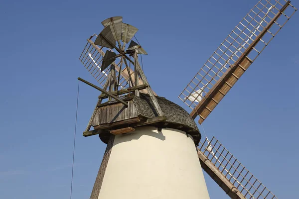 風車Suedhemman South Hemmern Hille Germany はオランダの風車で Westphalia Mill Street Westfaelische — ストック写真