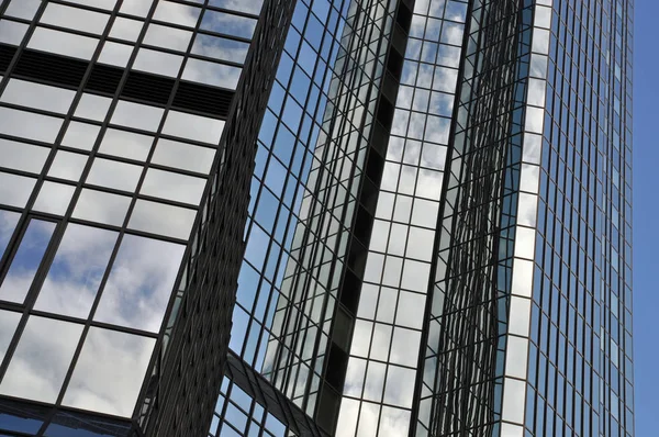 Malerische Städtische Ansicht Moderner Wolkenkratzer Fassade — Stockfoto