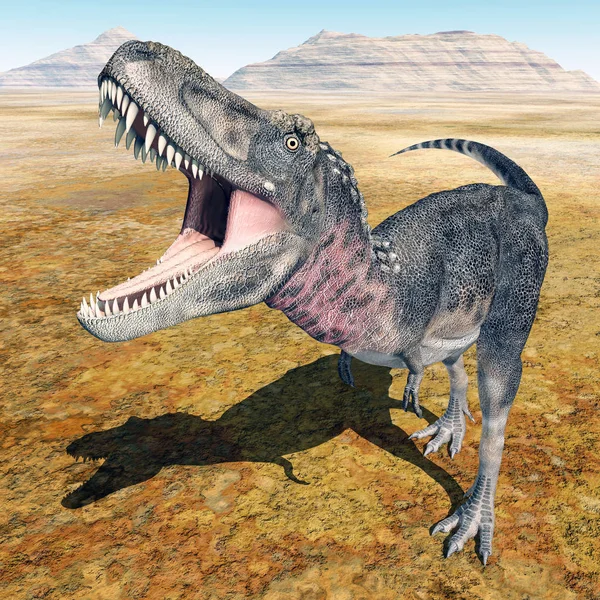Počítač Generované Ilustrace Dinosaurus Tarbosaurus — Stock fotografie