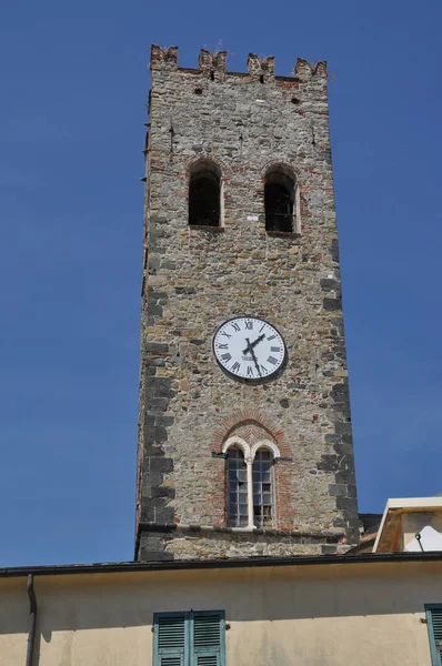 Tower Monterosso Mare Monterosso Architecture Watchtower Cinque Terre Italy Liguria Stock Image
